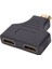 1pc HDMI Erkek - HDMI Dişi Y Anahtarı Splitter Çift Dönüştürücü Adaptör (Yurt Dışından) 2