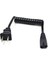 10-30 cm Jp Abd NEMA1-15P 2pın Fiş IEC320 C7 Ac Kısa Taşınabilir Bahar Geri Çekilebilir Güç Kablosu 2 Prong C7 20 cm Pu Güç Kablosu (Yurt Dışından) 1