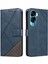 Elmas Dikiş Deri Telefon Kılıfı ile Onur 90 Lite Için Flip Case ve (Yurt Dışından) 2