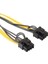 8-Pin Erkek Çift 8-Pin Dişi Grafik Kartı Konektörü Pc Güç Kablosu Ayırıcı Uzatma Kablosu Tel Grafik Kartı Cpu Için (Yurt Dışından) 1
