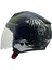 766 Matt Warrıor Black Army Grey Kask 1