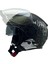 766 Matt Warrıor Black Army Grey Kask 2
