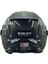 766 Matt Warrıor Black Army Grey Kask 4