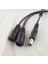 1 Adet Dc Güç 1 Erkek Fiş 2 Dişi Jak Kablosu Ayırıcı 5.5x2.1mm Adaptör Cctv 30 cm (Yurt Dışından) 3