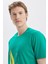Baskılı % 100 Pamuk Standart Fit Bisiklet Yaka T Shirt Erkek T Shirt V35519T 3px 3