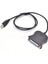 USB 1.1 DB25 Dişi Bağlantı Noktası Yazdırma Dönüştürücü Kablo Lpt Çift Yönlü Paralel Inter Adaptör Kablosu 25PIN Yazıcı Kablosu Siyah (Yurt Dışından) 5