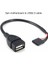 USB 2.0 5pins Anakart Dişi Soket Transfer Dişi Kablo Adaptörü Pc Kasa Dahili Genişletici Kablo Yama Kablosu (Yurt Dışından) 2