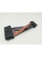 Yeni 10 cm Güç Kablo Kordonu 18AWG Tel Atx 24 Pin 14 Pin Adaptör Kablosu Kaynağı Lenovo Ibm Dell Q77 B75 A75 Q75 Anakart (Yurt Dışından) 3