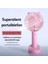 Syniuniuusb Mini El Fanı Soğutucu Taşınabilir Küçük Şarj Fanı Mini Sessiz Cep Telefonu Istasyonu (Yurt Dışından) 2