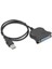 USB 2.0 - DB25 Kablosu Yazdırma Dönüştürücü Kablosu Lpt USB Adaptörü Lpt Kablosu Lpt - USB Kablosu Siyah (Yurt Dışından) 1