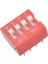 10 Adet Slayt Tipi Anahtar Modülü 2.54MM 4-Bit 4 Pozisyon Yolu Dıp Kırmızı Pitch (Yurt Dışından) 2