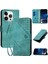 IPhone 15 Için Flip Case Pro Max ve Kredi Kartı Yuvası Kabartmalı Kelebek (Yurt Dışından) 1