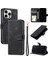 IPhone 15 Için Flip Case Pro Max Pu Deri Kickstand Manyetik Cüzdan Kart (Yurt Dışından) 4