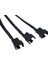 27 cm Siyah Molex 3 Yollu 3pin/4pin Fan Adaptörü Bilgisayar Kasası Fanı/cpu Fan/madencilik Soğutma Fanları (Yurt Dışından) 5