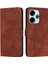 Xiaomi Poco M6 4g Kickstand Yan Toka Pu Deri Aşk Için Flip Case (Yurt Dışından) 1