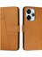 Xiaomi Poco M6 4g Yan Toka Için Flip Case Tam Koruma Kartı Pu (Yurt Dışından) 1