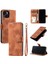 IPhone 15 Için Flip Case Pu Deri Cüzdan Kart Yuvaları Bilek Kayışı Kickstand (Yurt Dışından) 5