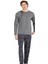 6065 Erkek Uzun Kollu Bisiklet Yaka Pijama Takımı 1