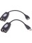 Tek RJ45 Ethernet CAT5E 6 Kablo Üzerinden USB Utp Genişletme Adaptörü 150FT'E Kadar (Yurt Dışından) 5