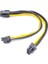 8pın 1 In 2 Cpu Kablosu 8pin To 2X8PIN Pcie Çift 8pin Pcıe 8pin-2x(6+2pin) Grafik Ekran Kartı Güç Kablosu Uzatma Kablosu (Yurt Dışından) 5