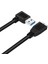 Great-Q 90 Derece Sağ Açılı USB 3.0 Tip A Erkek - Mikro B Erkek Kablo 30CM Kablo (Yurt Dışından) 3