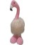Hawaian Metal Uzar Kısalır Ayaklı Peluş Tüylü Flamingo Maskot Pembe Renk 3