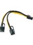 1 Adet Gpu Pcı-E 8pin - Çift Pcı-E Pcı Express 8pin(6pin+2pin) Splitter Kablo Güç Konektörü 30 cm Kablo (Yurt Dışından) 2