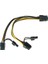 1 Adet Gpu Pcı-E 8pin - Çift Pcı-E Pcı Express 8pin(6pin+2pin) Splitter Kablo Güç Konektörü 30 cm Kablo (Yurt Dışından) 3