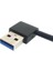 Yeni USB 3.0 Tip A Erkek 90 Derece Sol Açılı - Sağ Açılı Uzatma Kablosu Düz Bağlantı 50CM (Yurt Dışından) 5