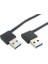 Chenyang USB 3.0 Tip A Erkek 90 Derece Sol Açılı - Sağ Açılı Uzatma Kablosu 50CM (Yurt Dışından) 2