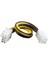 4pin Erkek - 8pin Kadın Cpu Güç Uzatma Adaptör Kablosu Pc Bilgisayar Ofisi Için (Yurt Dışından) 3