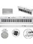PLX-120WH-ST Katlanır Taşınabilir Dijital Piyano Tuş Hassasiyetli Full Set 4
