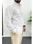 Erkek Slim Fit Keten Görünümlü Pamuklu Gömlek Beyaz Edw087 2