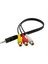 Yüksek Hızlı 3,5 mm Erkek Jack 3 Rca Dişi Fiş Adaptörü Ses Dönüştürücü Video Av Kablosu Tel Kablosu (Yurt Dışından) 1