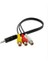 Yüksek Hızlı 3,5 mm Erkek Jack 3 Rca Dişi Fiş Adaptörü Ses Dönüştürücü Video Av Kablosu Tel Kablosu (Yurt Dışından) 2