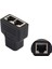 Ağ Tee Kafa RJ45 Dişi Dişi Adaptör RJ45 Splitter Adaptörü 1 Ila 2 Çift Dişi Bağlantı Noktası Cat 5/cat 6 Lan Ethernet Soketi (Yurt Dışından) 1