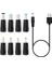 Dc Şarj Güç Kablosu Usb'den 5521'E Çok Fonksiyonlu Dc Değiştirilebilir Fiş Erkek 8'i 1 Arada Şarj Kablosu (Yurt Dışından) 2