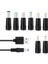 Dc Şarj Güç Kablosu Usb'den 5521'E Çok Fonksiyonlu Dc Değiştirilebilir Fiş Erkek 8'i 1 Arada Şarj Kablosu (Yurt Dışından) 5