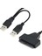 Yeni USB 2.0 - 2.5 Inç 22 7+15 Seri Ata Sata 2.0 Hdd/ssd Tat USB Adaptörü Dönüştürücü Tat - USB Kablosu Adaptörü SSD (Yurt Dışından) 1