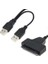 Yeni USB 2.0 - 2.5 Inç 22 7+15 Seri Ata Sata 2.0 Hdd/ssd Tat USB Adaptörü Dönüştürücü Tat - USB Kablosu Adaptörü SSD (Yurt Dışından) 5