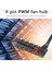 5 Port Pc Fan Hub Splitter Hız Kontrol Adaptörü Için 3 Pin (Tam Hız)/4 Pin (Ayarlanabilir) Pc Kabloları Için Pwm Soğutucu Soğutma Fanı (Yurt Dışından) 5