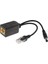 Ieee 802.3AF Poe Splitter Ethernet Üzerinden Güç 24V TO12V Poe Adaptör Kablosu Yüksek Hızlı (Yurt Dışından) 3