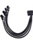 Kollu 4pin Ide Molex 4-Port 3pin/4pin Güç Siyah Kaynağı Fiş Soğutucu Soğutma Fanı Splitter Güç Kablo Tel Pc Bilgisayar Için (Yurt Dışından) 1