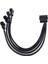 Kollu 4pin Ide Molex 4-Port 3pin/4pin Güç Siyah Kaynağı Fiş Soğutucu Soğutma Fanı Splitter Güç Kablo Tel Pc Bilgisayar Için (Yurt Dışından) 2