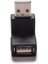 90 Derece USB 2.0 A Erkekten Dişiye Sol ve Sağ Açılı Adaptör USB 2.0 Am/af Konektörü Dizüstü Pc Bilgisayar Için Siyah (Yurt Dışından) 4