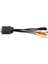VGA 15 Pin Erkek 3rca Tv S-Video Av Çıkışı Dönüştürücü Adaptör Kablosu M/f Konektörü Pc Bilgisayar Dizüstü 20 cm (Yurt Dışından) 1