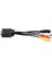 VGA 15 Pin Erkek 3rca Tv S-Video Av Çıkışı Dönüştürücü Adaptör Kablosu M/f Konektörü Pc Bilgisayar Dizüstü 20 cm (Yurt Dışından) 2