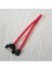Sata Erkek Adaptör - Esata Dişi Konnektör Veri Uzatma Kablosu Sabitlenebilir Montaj Teli Kırmızı 40CM (Yurt Dışından) 1