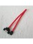 Sata Erkek Adaptör - Esata Dişi Konnektör Veri Uzatma Kablosu Sabitlenebilir Montaj Teli Kırmızı 40CM (Yurt Dışından) 2