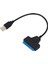 Sata USB 2.0 Sabit Sürücü Adaptörü 2.5 Inç Harici SSD HDD Sabit Sürücü 22 Pin Sata Iıı Kablo Sata USB Kablosu Siyah (Yurt Dışından) 2
